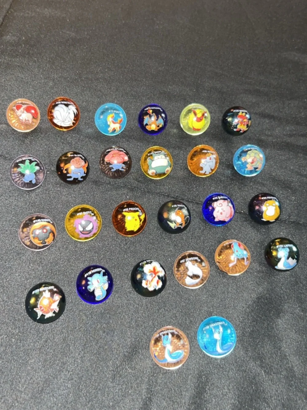 Lot of 26 Vintage Pokémon Marbles!